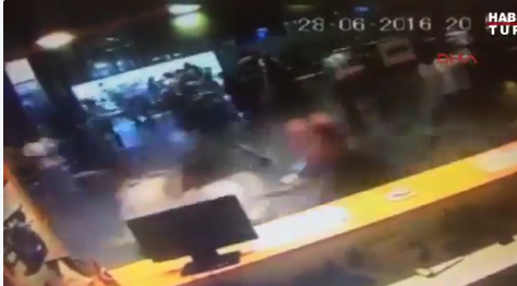 Reported CCTV of people running in fear during attack at Istanbul airport. Photo: Twitter.