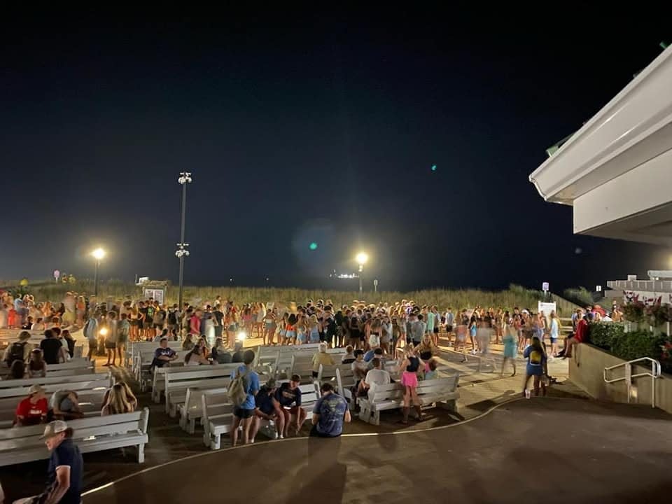 Police made three arrests Wednesday night after teens fought on the beach and set off fireworks on the boardwalk.