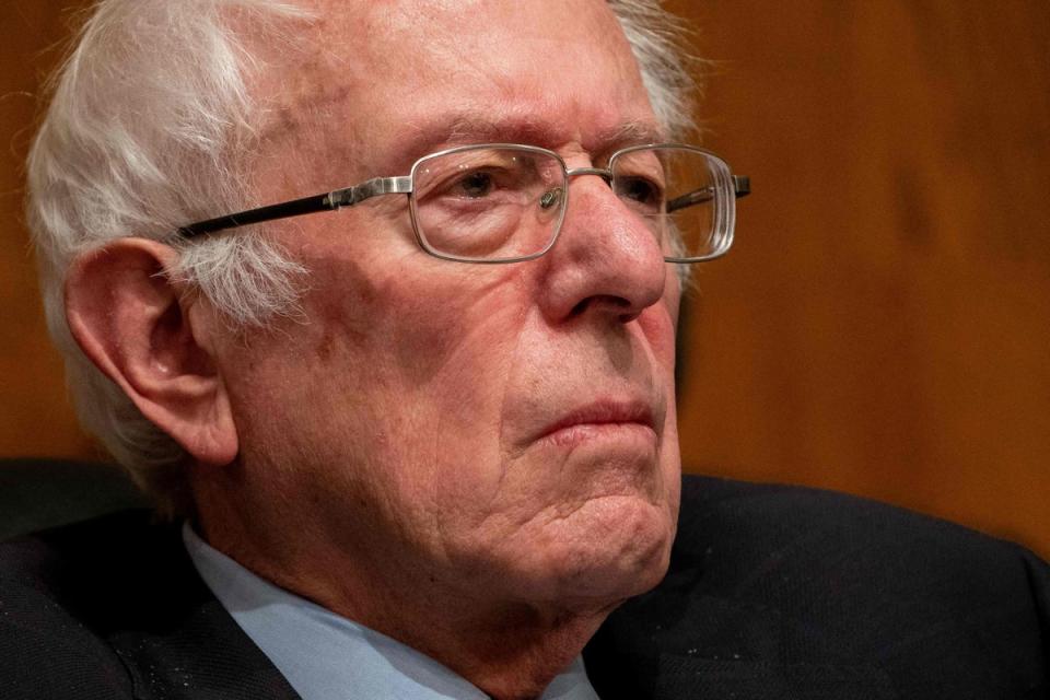Bernie Sanders was running for Democratic presidential candidate when he received the prank call (AFP via Getty Images)