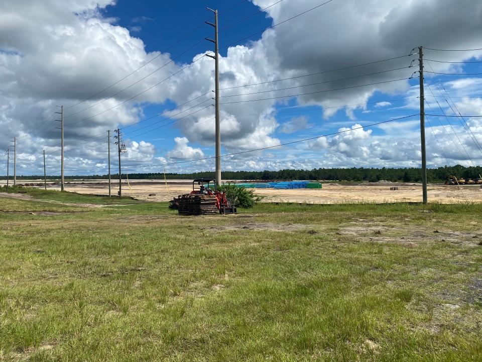 The Lake Deer development on the east side of Marigold, across from a regional sports park, sits on the edge of a planned development that would include 1,920 homes and possibly a new high school.