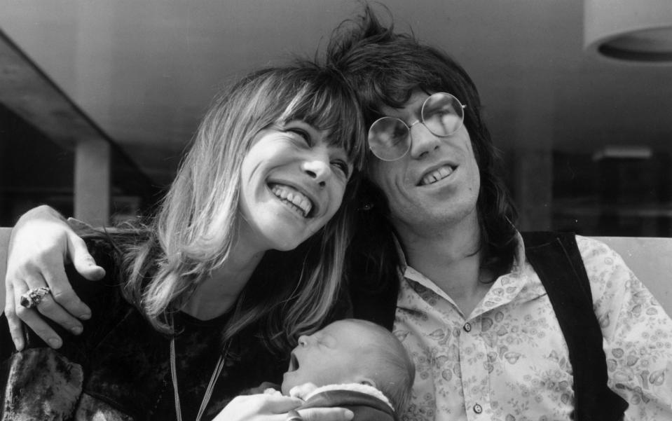 'I was bursting in love with Anita': Pallenberg and Anita, just after the birth of their son, Marlon