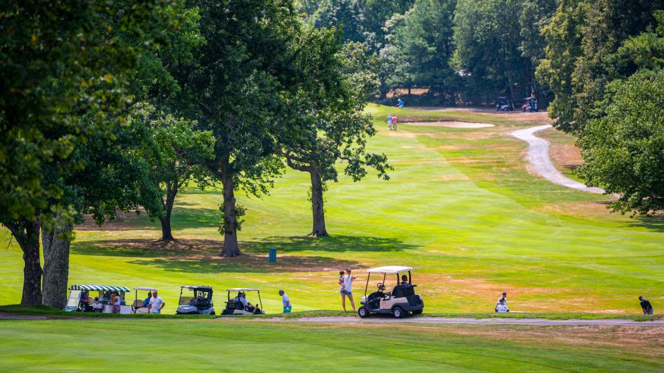 A beautiful day for golf at the CCNB Fourball Tournament.