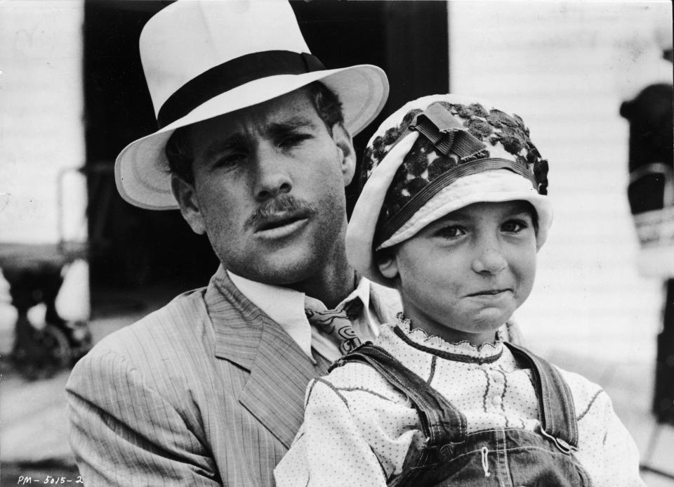 Ryan and Tatum O'Neal in a scene fom the 1973 motion picture "Paper Moon."