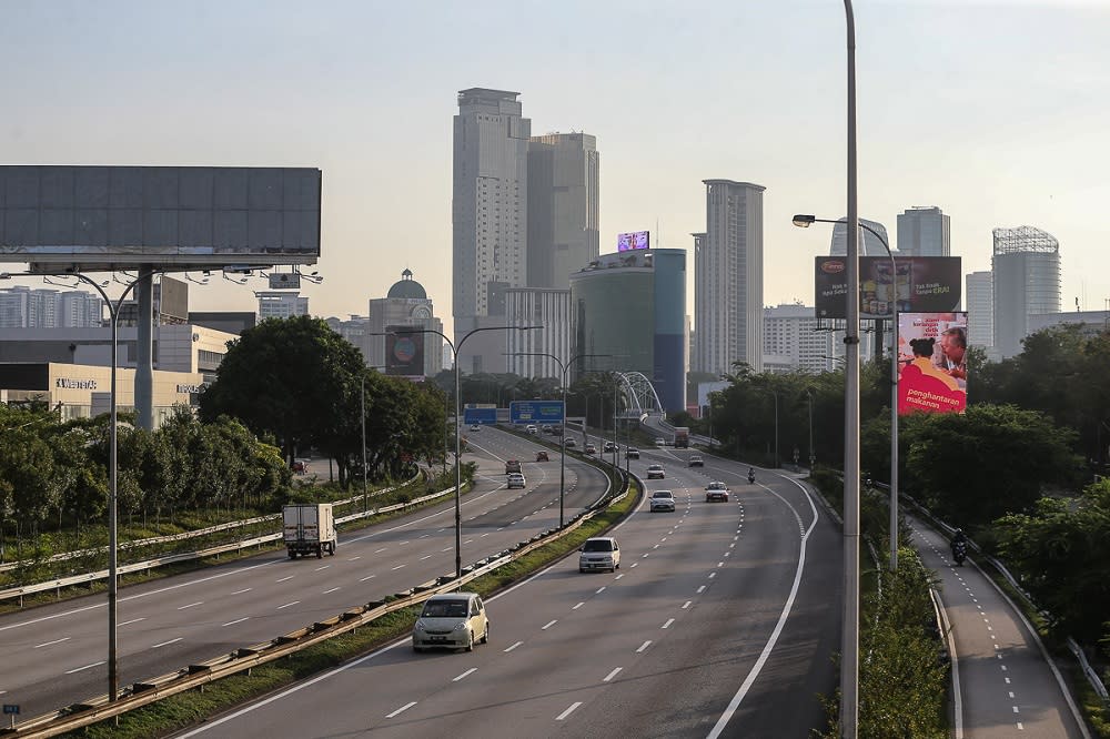 As the country slowly reopens, the temporary traffic respite will gradually come to an end. ― Picture by Yusof Mat Isa