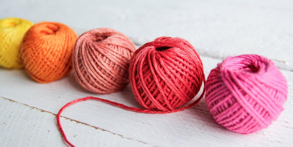 colourful crochet yarn