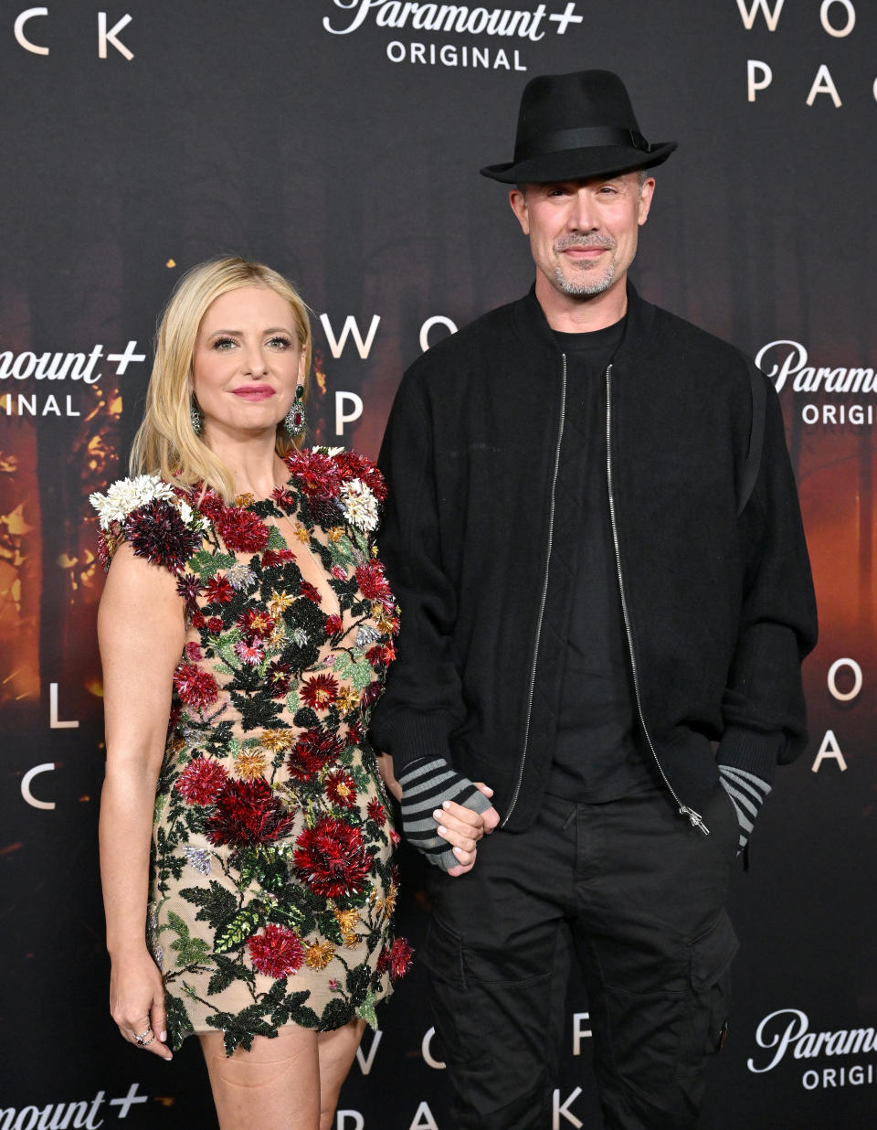 LOS ANGELES, CALIFORNIA - JANUARY 19: Sarah Michelle Gellar and Freddie Prinze Jr. attend the Los Angeles Premiere of Paramount+'s  "Wolf Pack" at Harmony Gold on January 19, 2023 in Los Angeles, California. (Photo by Axelle/Bauer-Griffin/FilmMagic)