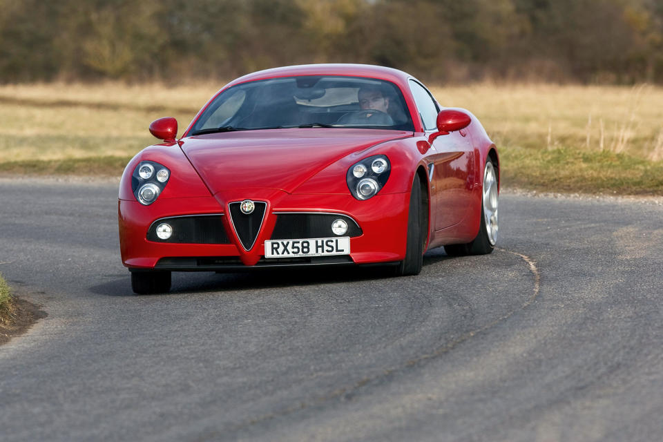 <p><strong>Jaw-dropping good looks</strong> do tend to cost a few quid. The Alfa 8C certainly delivered somewhen it arrived on the scene in 2007, first in Competizione spec coupé form, and later as a spider. Built by Maserati, based on a Maserati chassis and with a wonderfully loud 4.7-litre V8, this is a rare beast and will stop the traffic all right. For a price.</p><p>ONE WE FOUND:<strong> 2010 ALFA ROMEO 8C SPIDER, 3K MILES, £250,000</strong></p>