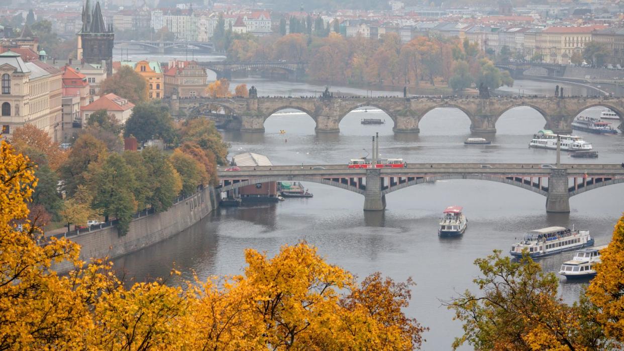 The Bridges of Prague in autumn