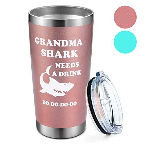 Grandma Shark Wine Tumbler