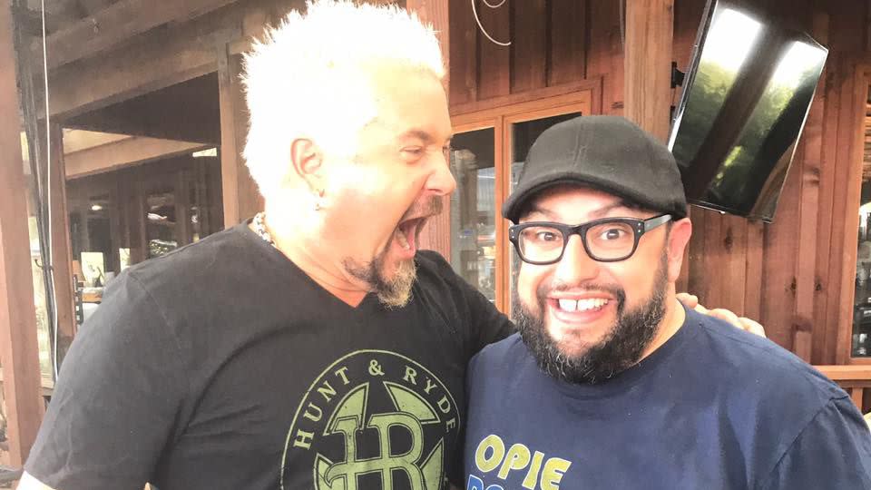 Guy Fieri and Carl Ruiz