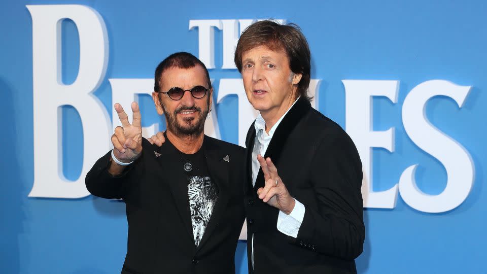 (From left) Ringo Starr and Paul McCartney at the London premiere of 'The Beatles: Eight Days A Week - The Touring Years' in 2016.  - Fred Duval/FilmMagic/Getty Images