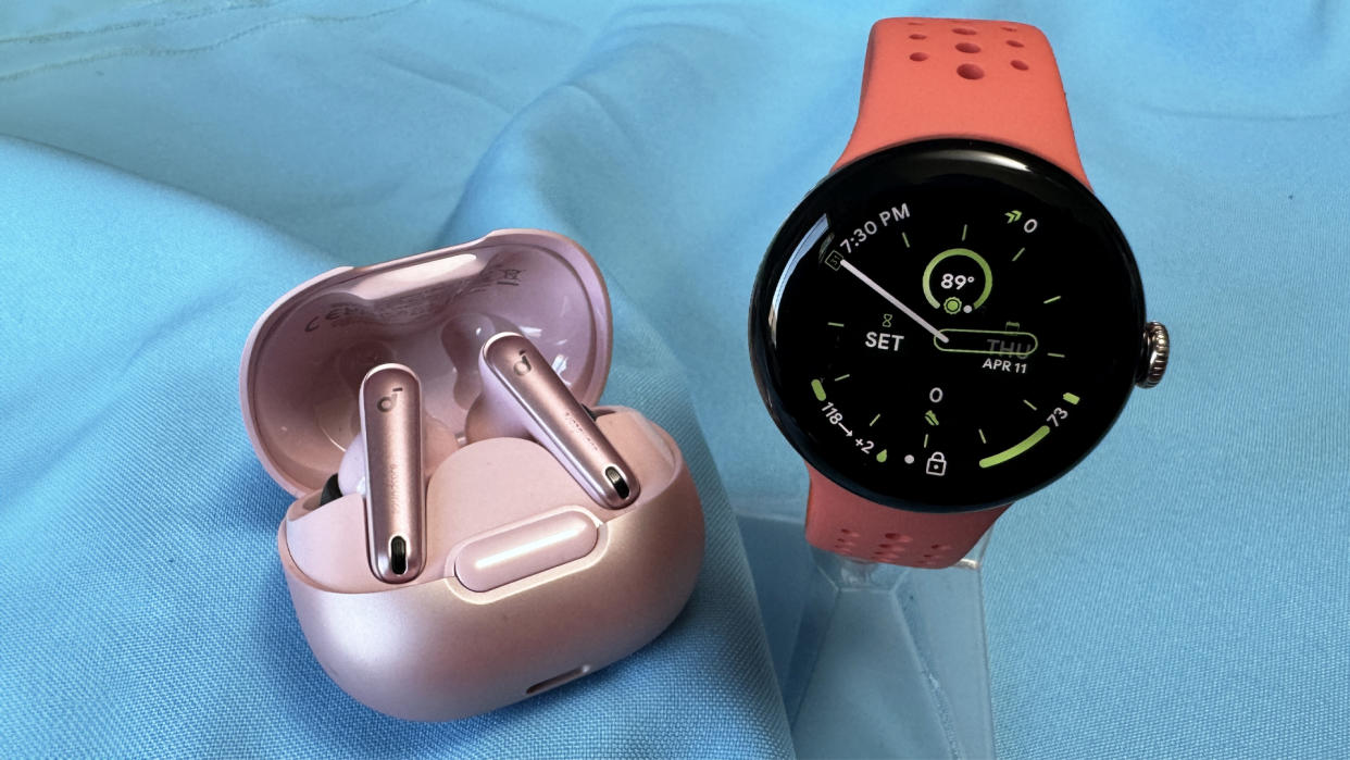  Pairing Bluetooth earbuds to Pixel Watch 2. 