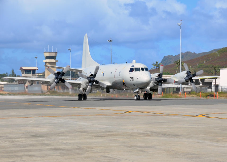 A P-3C Orion maritime surveillance plane was one of one the U.S. military aircraft tracked over or near the Korean peninsula this week in the wake of North Korea's reference to giving a 