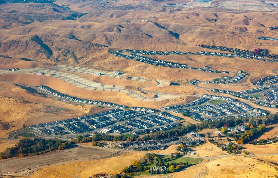 Hidden Springs, a planned community north of Boise, is an example of the wildland-urban interface, where homes meet range or forest land. Idaho does little to regulate where homes can be built in the wildland-urban interface, but Boise and Ada County have adopted the International Code Council’s guidance for areas like Hidden Springs.