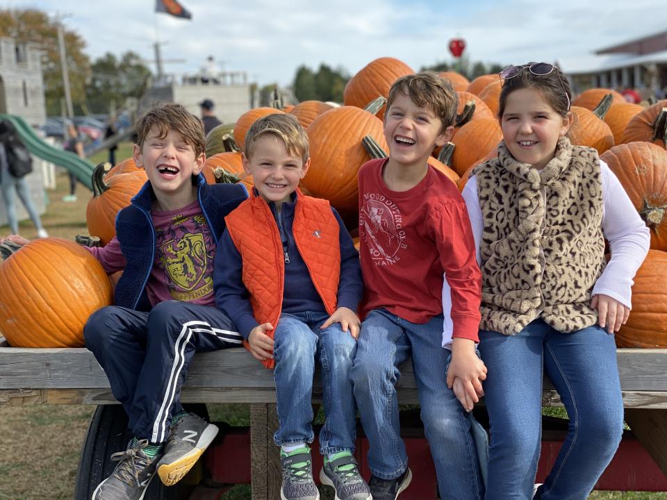 Pumpkin picking has become an annual tradition for some families. 