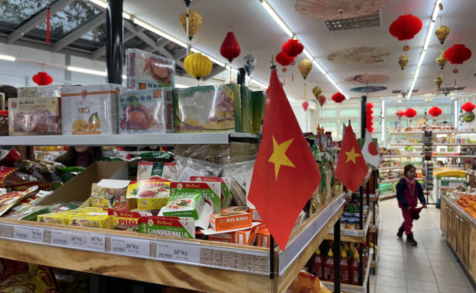 SuSu Asian Food 超市中賣各類亞洲食品，店內越式風情濃厚。圖／劉郁葶 提供