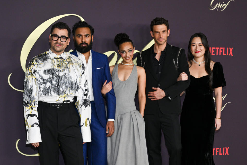 Daniel Levy, Himesh Patel, Ruth Negga, Arnaud Valois and Megan Zehmer