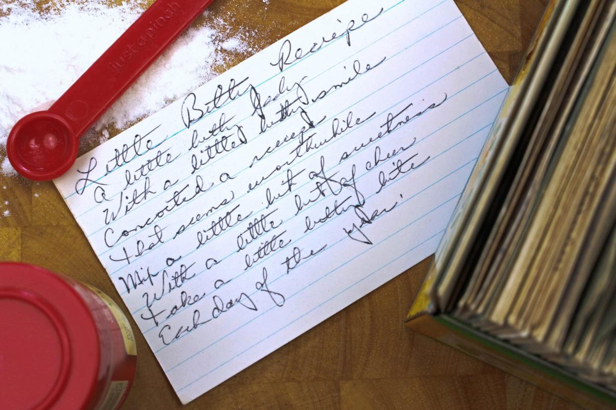 Handwritten Recipe