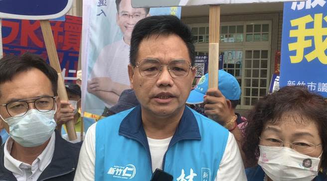 國民黨新竹市長候選人林耕仁。（林耕仁提供／陳育賢新竹傳真）