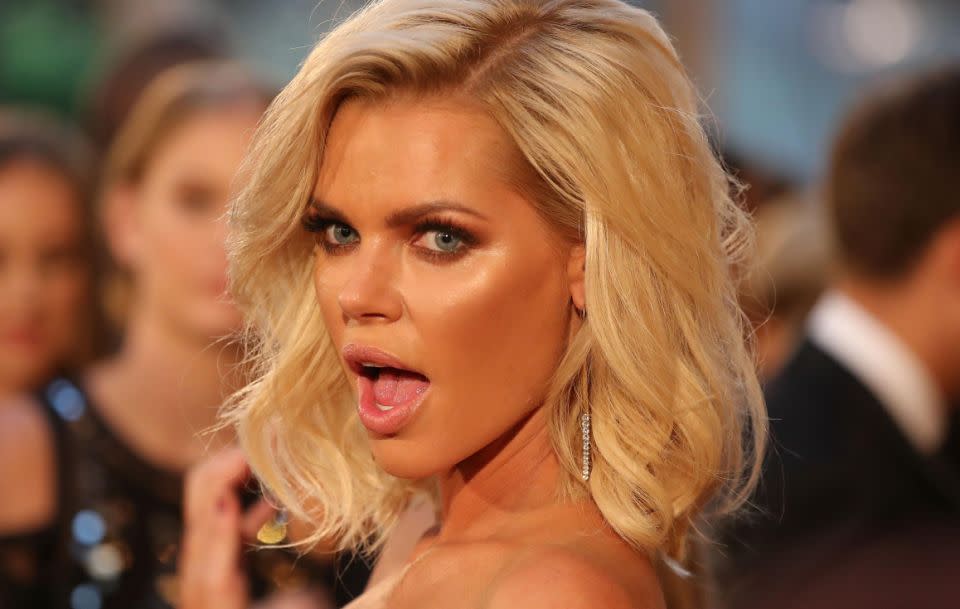 Sophie Monk - pictured here at the 2017 Logie Awards - has opened up about her dating disasters. Source: Getty