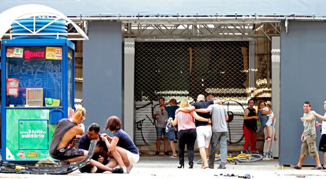 Witnesses said there were horrific screams as the vehicle drove through the crowds on Thursday. Photo: AAP