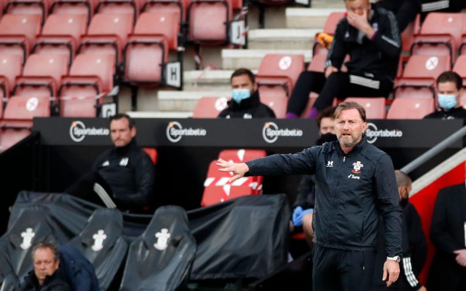 Ralph Hasenhuttl watches on from the sidelines - REUTERS