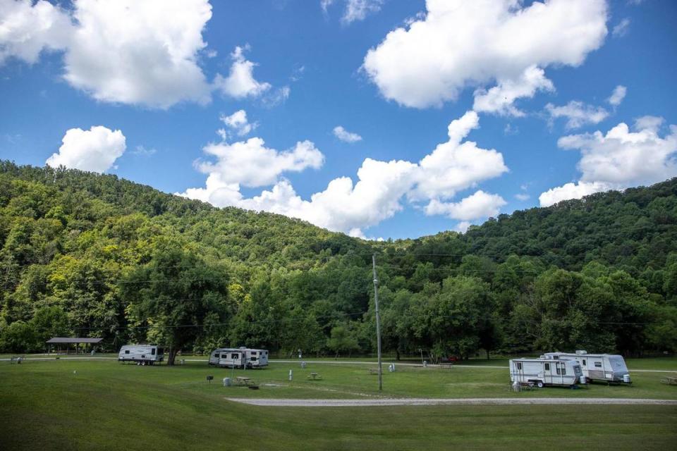 German Bridge Campground is located near the headwaters of Lake Dewey in Floyd County, Ky.