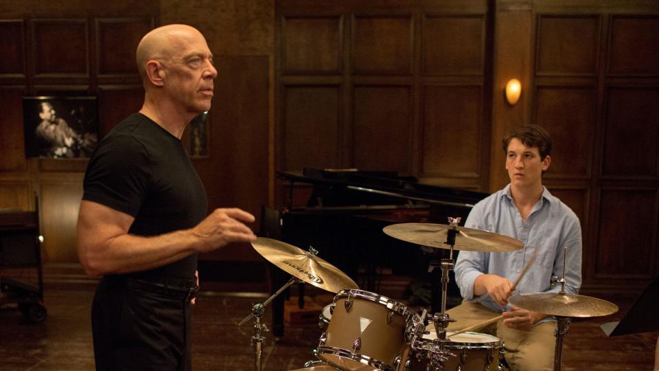 Whiplash is a push-and-pull between JK Simmons and Miles Teller. (Sony/Entertainment Pictures/Alamy)