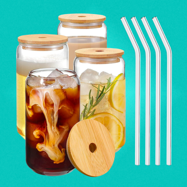 16 Oz Mason Jar Regular Mouth Beverage Cups with Bamboo Lids and Stainless  Steel Straws with Handle - China 480 Ml Glass Mason Jar and Wide Mouth Glass  Mason Jar price