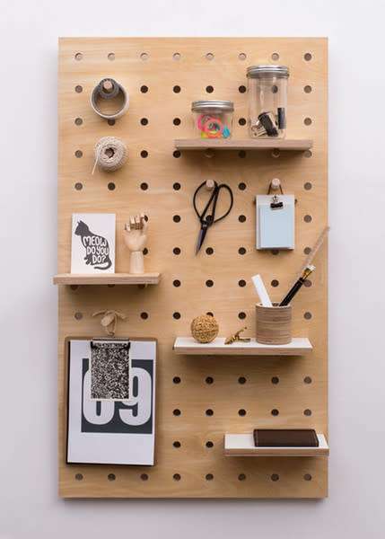 Tiny plywood pegboard