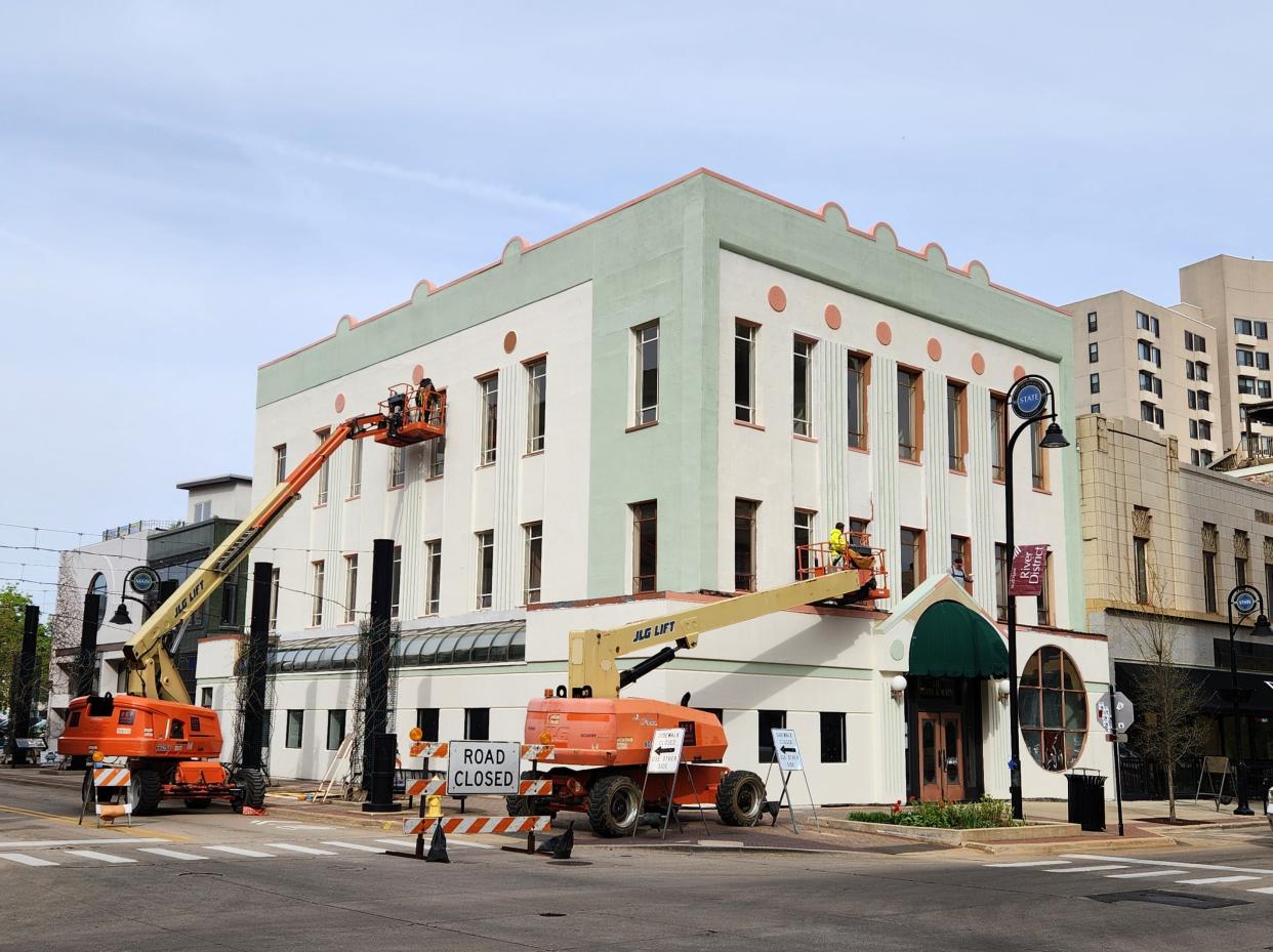 Urban Equity Properties is working to renovate the long-vacant Art Deco building at the corner of North Main and West State streets.