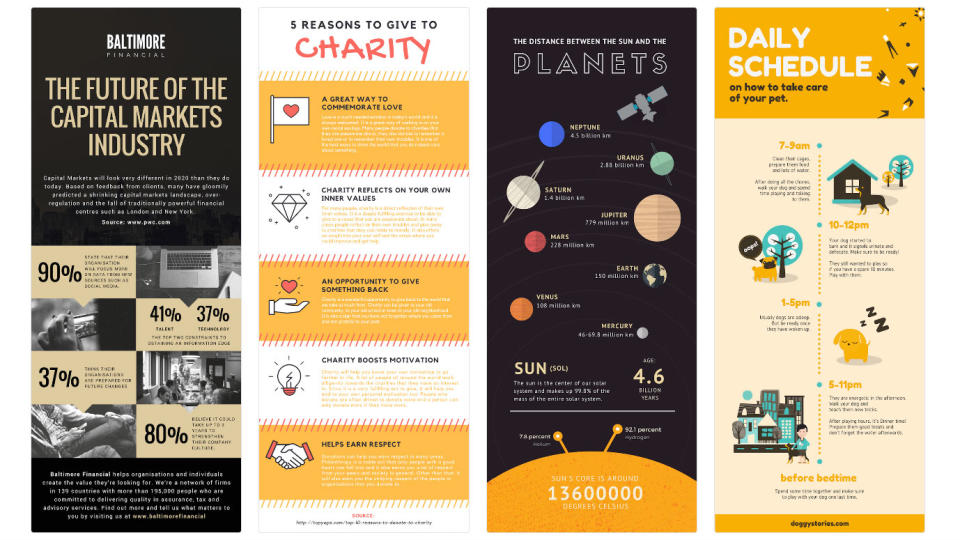 An example of an infographic created in Canva, one of the best infographic makers