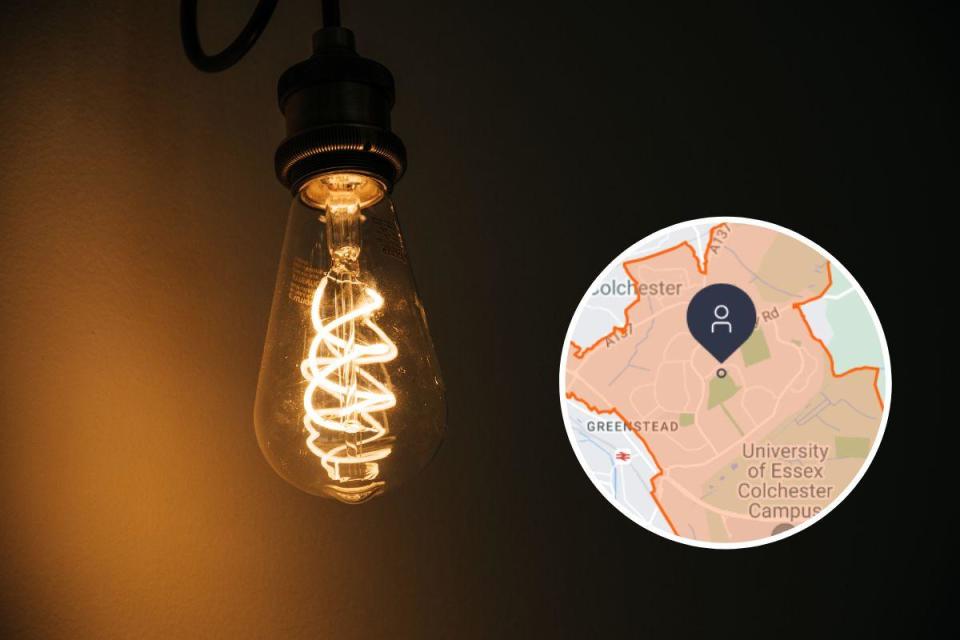 Homes in the Greenstead area of Colchester have been affected by an unexpected power cut <i>(Image: Canva/UK Power Networks)</i>