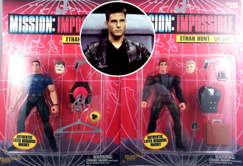 <p>Aber die Actionfiguren zum ursprünglichen „Mission: Impossible“ waren noch viel schlimmer – sie sahen Cruise kein bisschen ähnlich, weder das Gesicht noch der Körper. <i>(Bild: Tradewind Toys/Everett)</i></p>