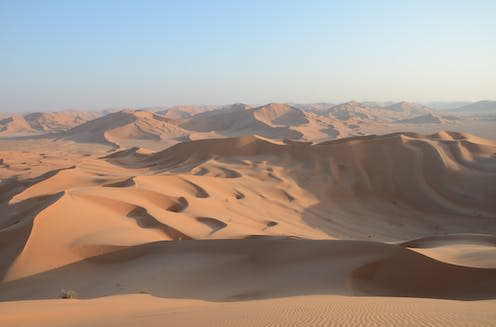 <span class="caption">When Pangea Ultima forms, conditions on Earth will be too inhospitable for most mammals to survive. </span> <span class="attribution"><a class="link " href="https://www.shutterstock.com/image-photo/sand-dunes-sahara-algeria-390895972" rel="nofollow noopener" target="_blank" data-ylk="slk:Maurus Spescha/Shutterstock;elm:context_link;itc:0;sec:content-canvas">Maurus Spescha/Shutterstock</a></span>