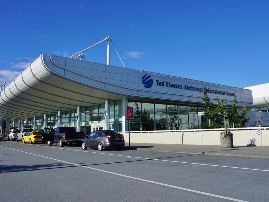 Ted Stevens Anchorage International Airport in Alaska.