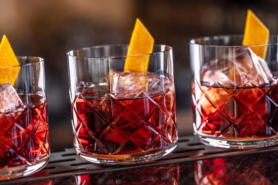 A Negroni is a classic Italian aperitivo.