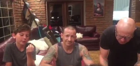 Chester Bennington’s widow posted a video of him from 36 hours before his death, writing, “This is what depression looked like to us”