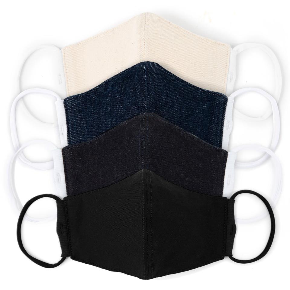 1) Denim Face Masks (4-Pack)