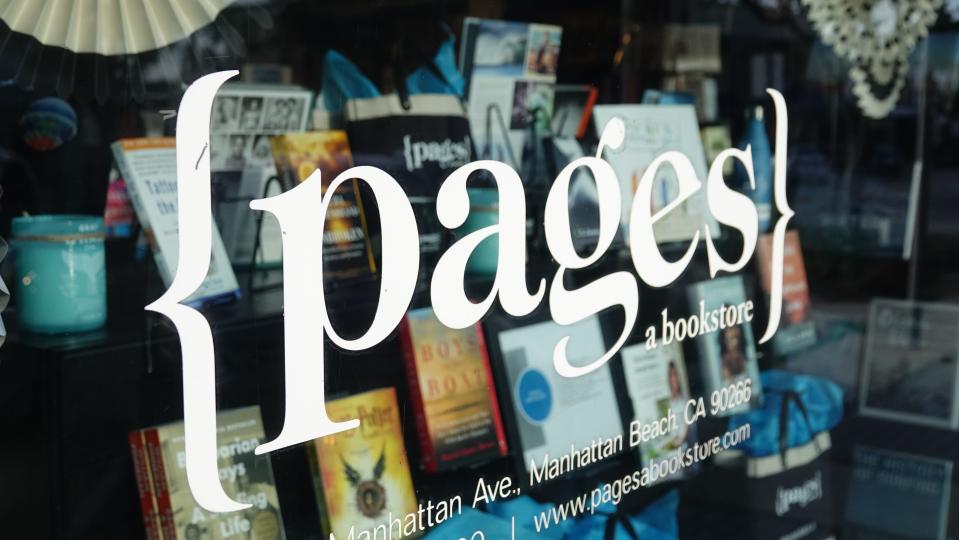 {pages a bookstore} in Manhattan Beach, California, has moved its weekly bookclub to Zoom, to keep in contact with customers during the COVID-19 crisis