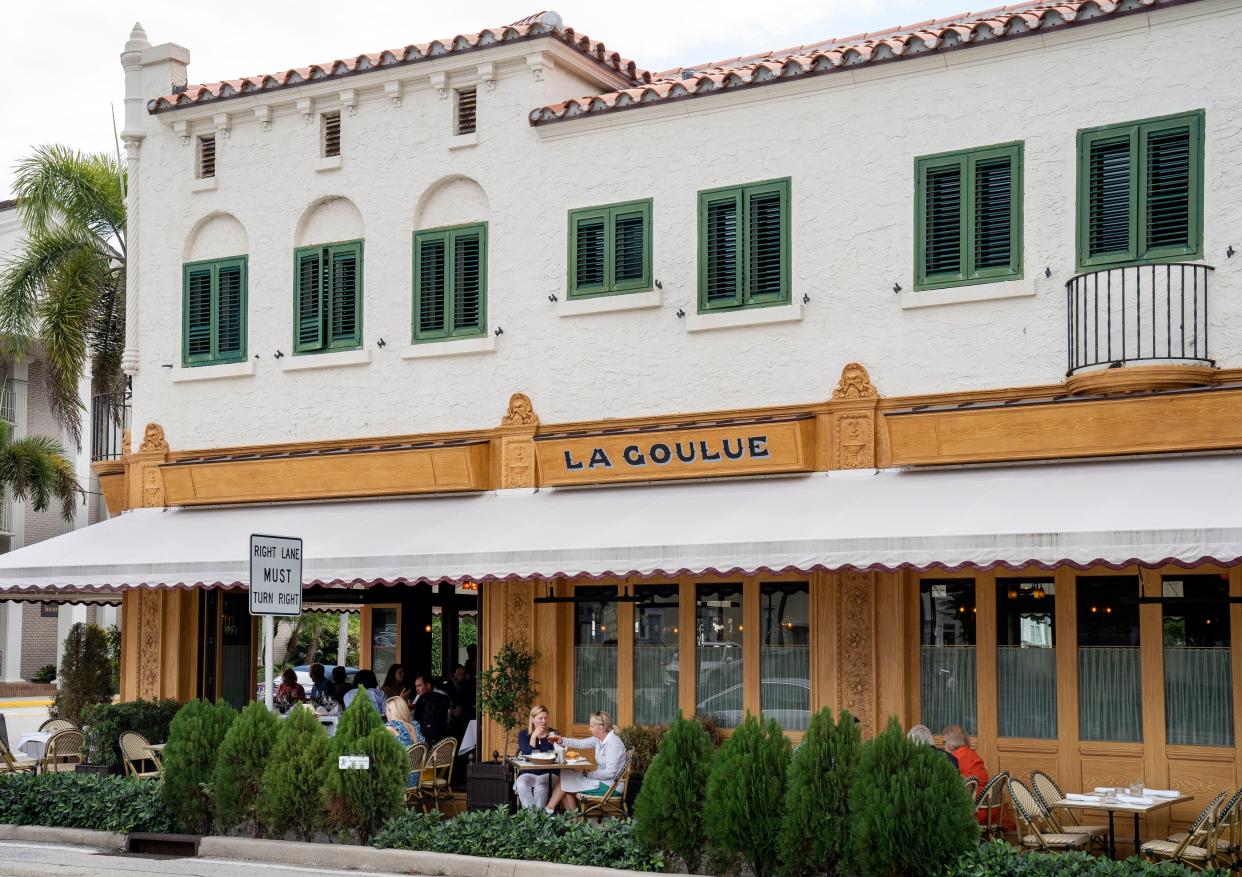 Customers have lunch at La Goulue.