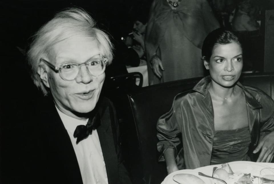 <div class="inline-image__caption"><p>Andy Warhol and Bianca Jagger at Tavern on the Green for Bette Davis' birthday party circa 1980 in New York City. </p></div> <div class="inline-image__credit">Photo by Images Press/IMAGES/Gett</div>