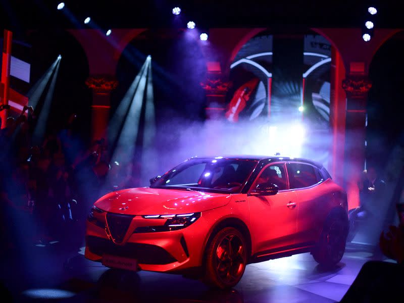 FILE PHOTO: Stellantis premium brand Alfa Romeo reveals, 'The Milano' its first fully electric vehicle