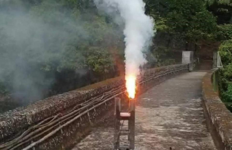 水利署施作人工增雨。   圖：取自水利署網站