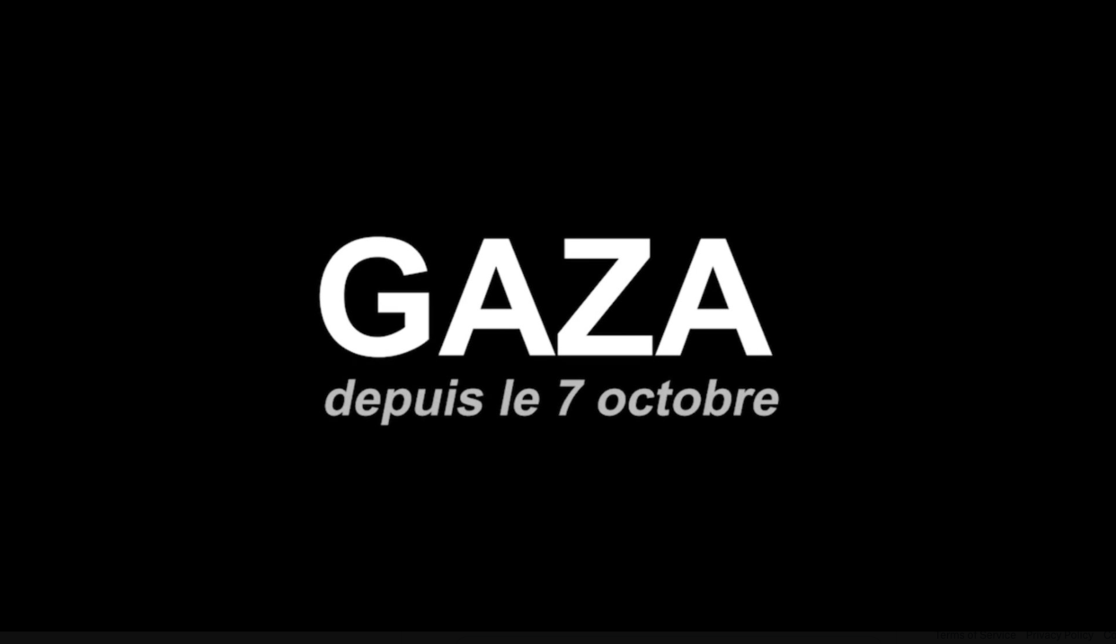 Affiche de « Gaza depuis le 7 octobre » de Aymeric Caron