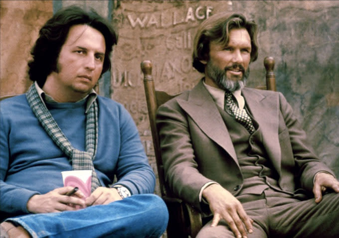 Director Michael Cimino with Kris Kristofferson on the set of 'Heaven's Gate' which has received a critical rethink recently (MGM)