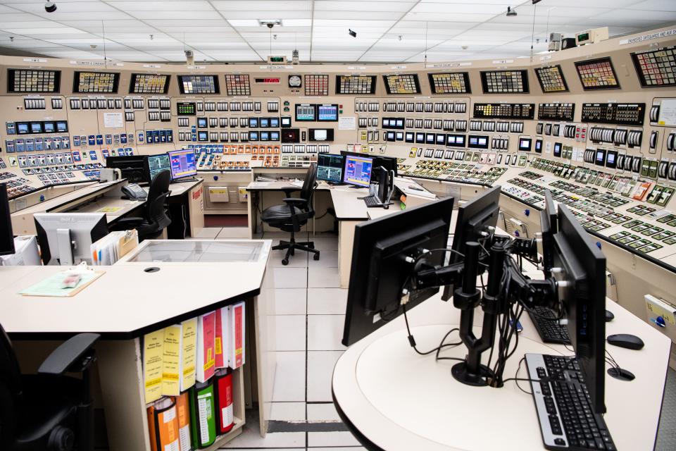 The control room simulator at TVA's Watts Bar Nuclear Plant located near Spring City, Tenn., on Wednesday, Dec. 7, 2022. The simulator is used to train operators on various scenarios.