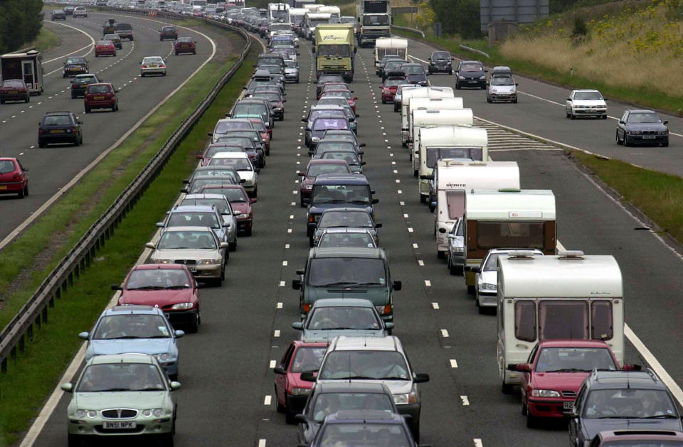 Traffic on the M5 motorway, north of Bristol. Photo: Barry Batchelor/PA Archive/PA Images