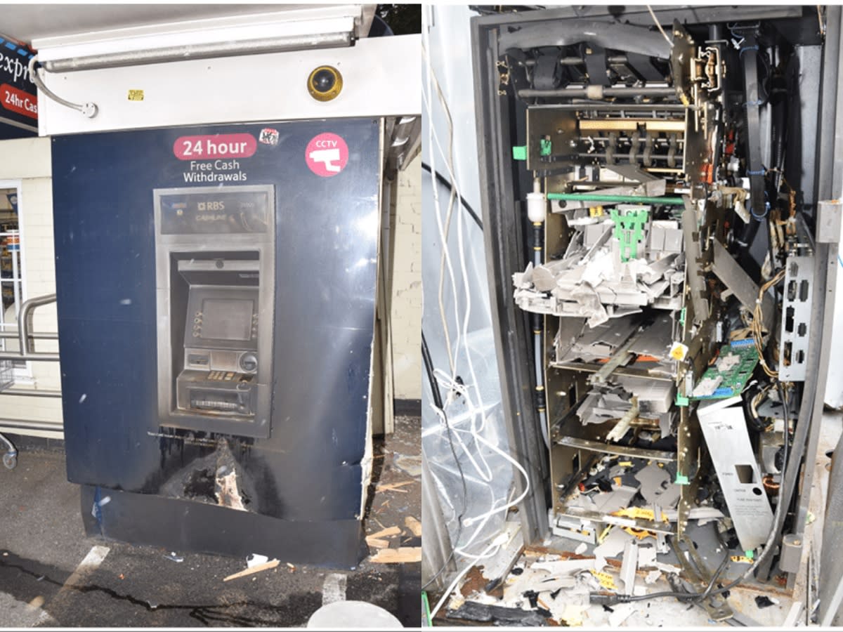 The gang put people's lives at risk in a string of 14 attempted ATM explosions. (Hampshire Police)