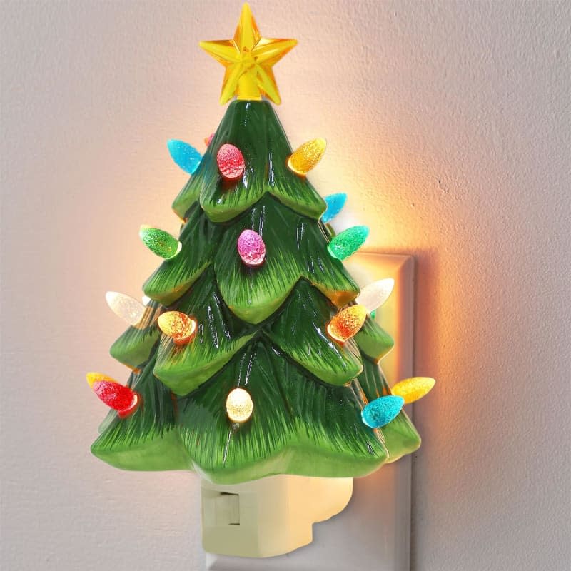 Hausse Green Christmas Tree Night Light